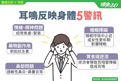 最近常耳鳴|健康網》耳鳴常見10大原因 醫：症狀持續超過3天應就。